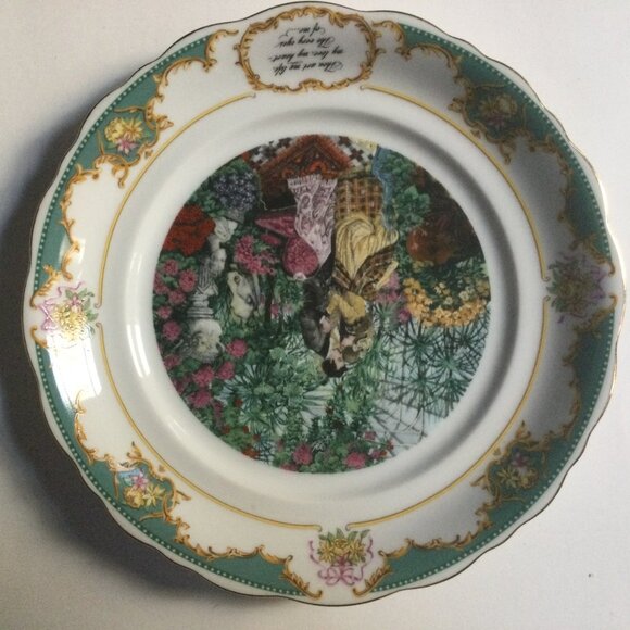 Two ROBERT HERRICK VTG Poetry Society Limited Ed. 1982 fine porcelain plates 8" - Picture 8 of 13
